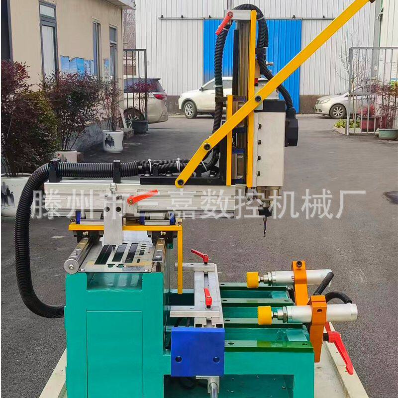 铝塑门窗锁孔仿形铣床 小型电主轴单仿 铝型材单轴仿形铣