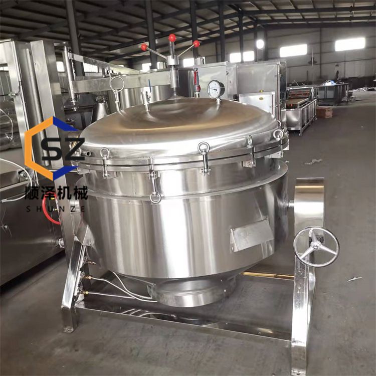 粽子高压蒸煮锅 鸭蛋电加热高温蒸煮设备 五谷杂粮压力煮锅