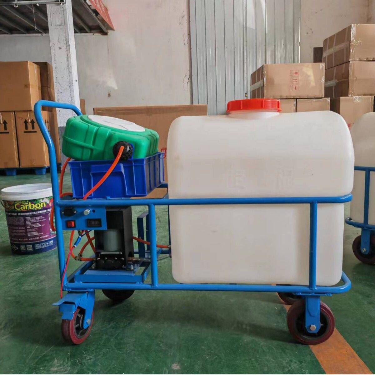 厂家现货60L手推电动喷雾器 推车式蓄电池果园打药机 充电消毒喷