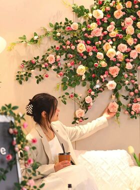 高档玫瑰花藤条空调水管