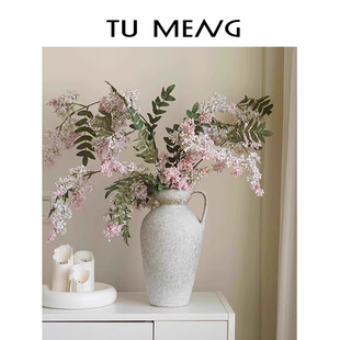 槐蕊仿真假花高级逼真摆设轻奢高端民宿客厅餐桌前台装饰花艺摆件