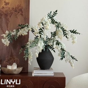 槐蕊仿真花假花摆设高级感逼真轻奢高端民宿客厅前台装饰花艺摆件