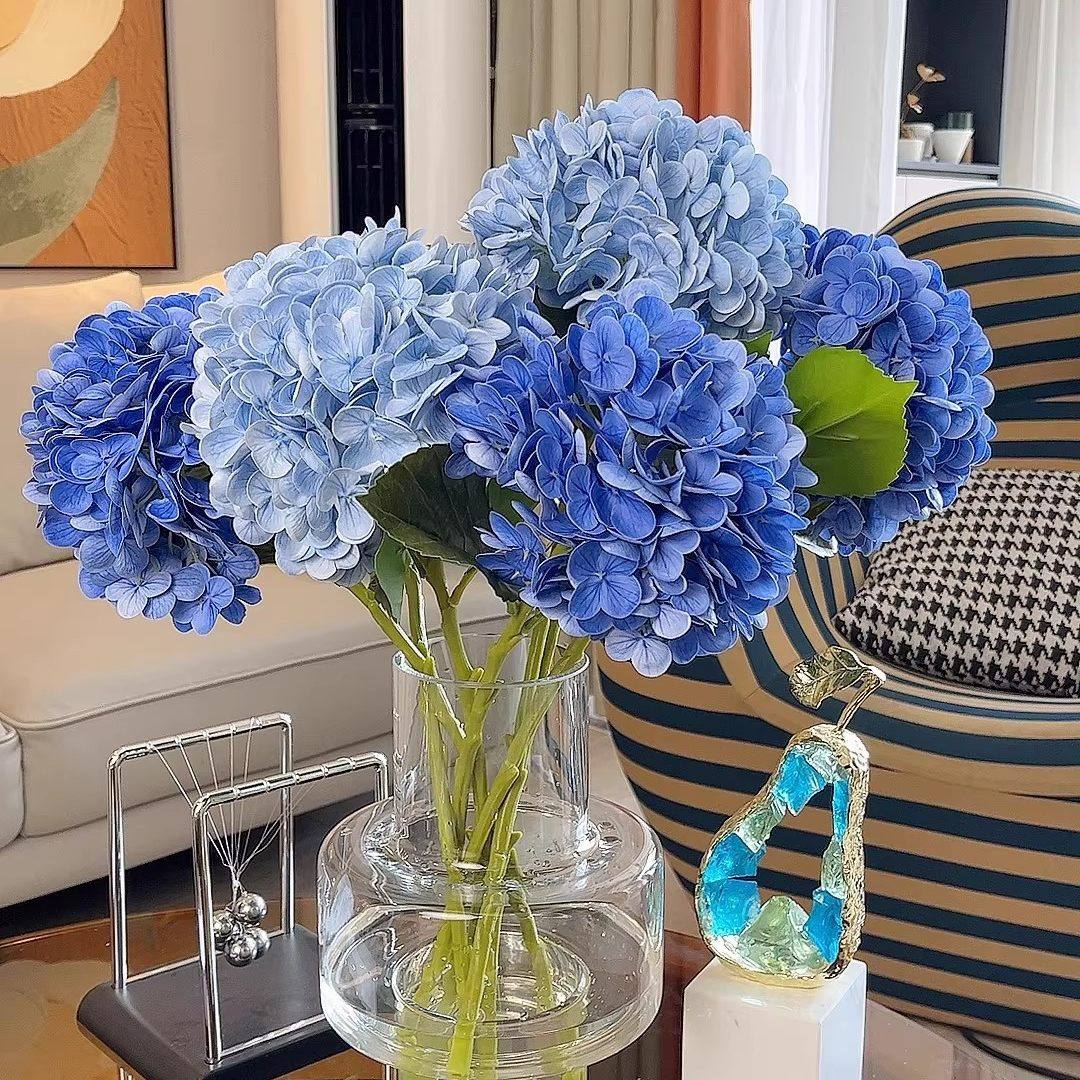 绣球花保湿逼真手感仿真花客厅餐桌茶几装饰高端大朵假花束摆设件,鲜花速递/花卉仿真/绿植园艺,仿真绿植,淘宝优惠券,粉丝福利购,淘宝优惠卷