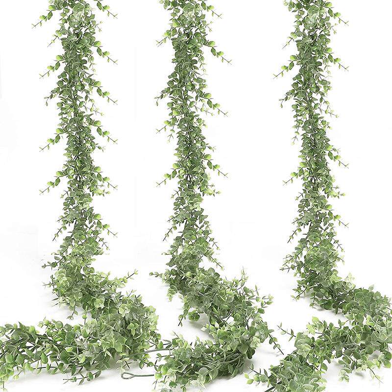 仿真花绿植尤加利藤条桉树藤蔓家居室内挂壁塑料假花婚庆花艺装饰
