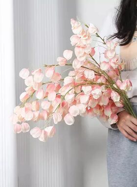 新中式栾树灯笼果仿真花客厅高档装饰品花卉绢花假花花束