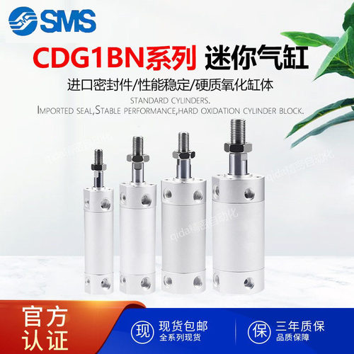 SMS型CG1系列轻气缸单动型CDG1BN20/25/32/40/50/63-25-50-500S/T