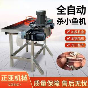 全自动杀小鱼机小白条开肚去内脏机杀麦穗鱼黄花鱼小鲫鱼秋刀鱼机