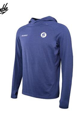 SLAMBLE莱赛尔连帽运动长袖T恤男女春季新款宽松休闲运动圆领上衣