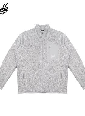 SLAMBLE春季新款立领外套男女休闲运动户外保暖拉绒内里上衣