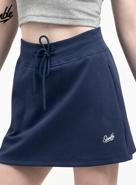 SLAMBLE女士运动半身裙A版辣妹短裙包臀裙美式卫裙高腰显高显瘦