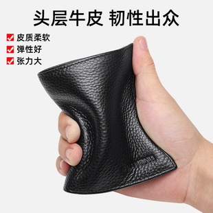 里外头层牛皮钱包短款2026新品男士皮夹子钱夹超薄卡包一体大容量