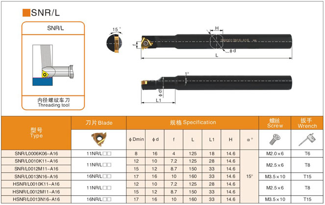 数控内螺纹车刀变径刀杆SNR0008K08/0006K06/0010K11/0012M11-A16 五金/工具 螺丝车刀 原图主图