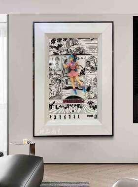 现代简约侘寂风立体木雕客厅挂画餐厅装饰画玄关过道走廊浮雕装置