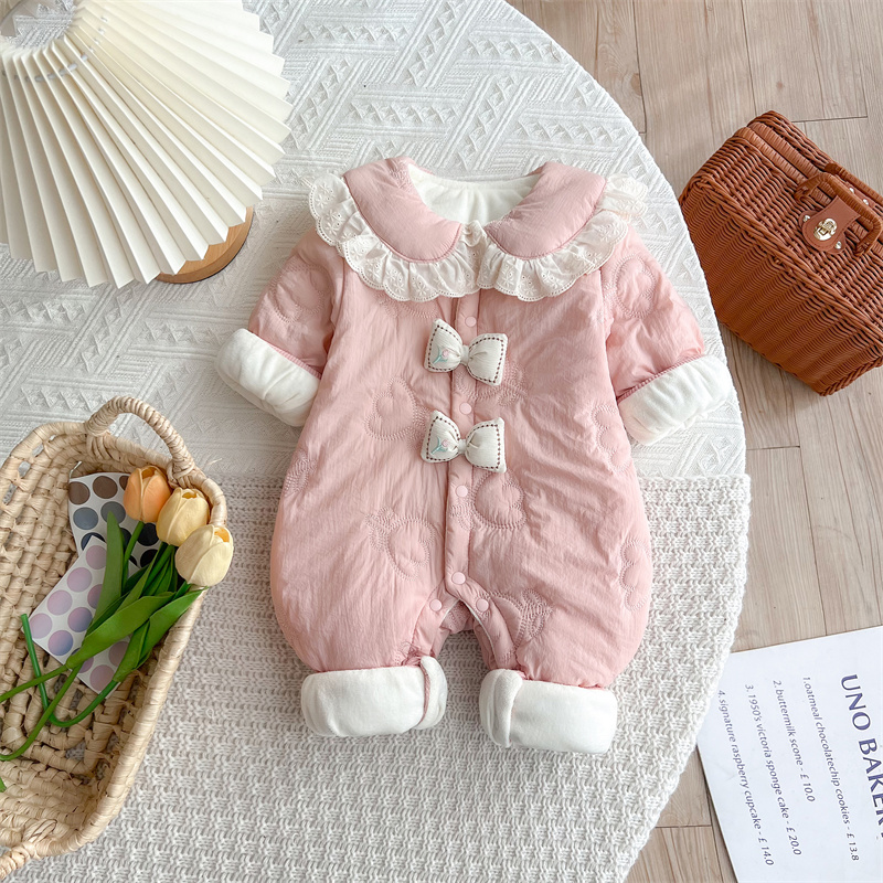 婴儿衣服秋冬装新生宝宝加绒