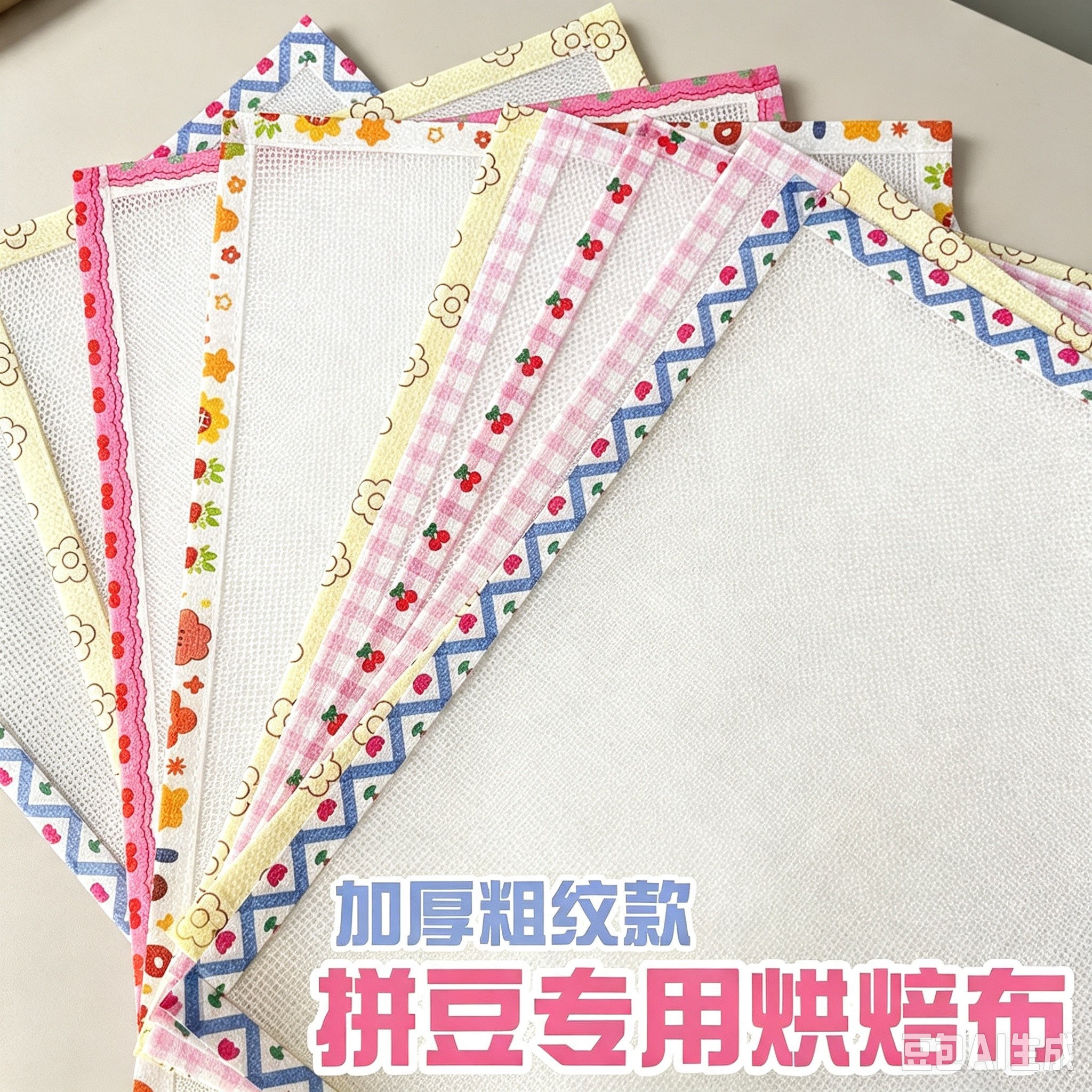 居家休闲拼豆DIY助烫工具36件纹理特殊亮面烫布简易款美纹胶带