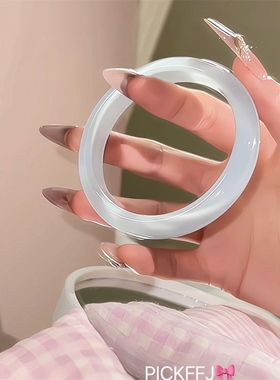 【深海蓝光】氛围感淡蓝色猫眼石手镯 贵气感拉满礼物女