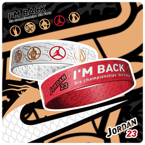 SAMPLE样品 IMBACK系列手环 公牛6冠王系列篮球运动周边情侣礼物