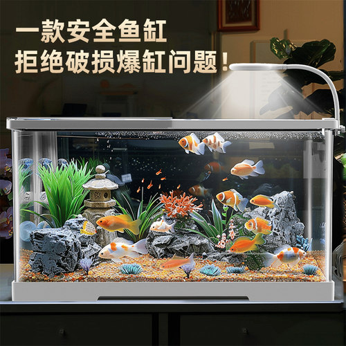 鱼缸小型客厅家用超白生态水族箱