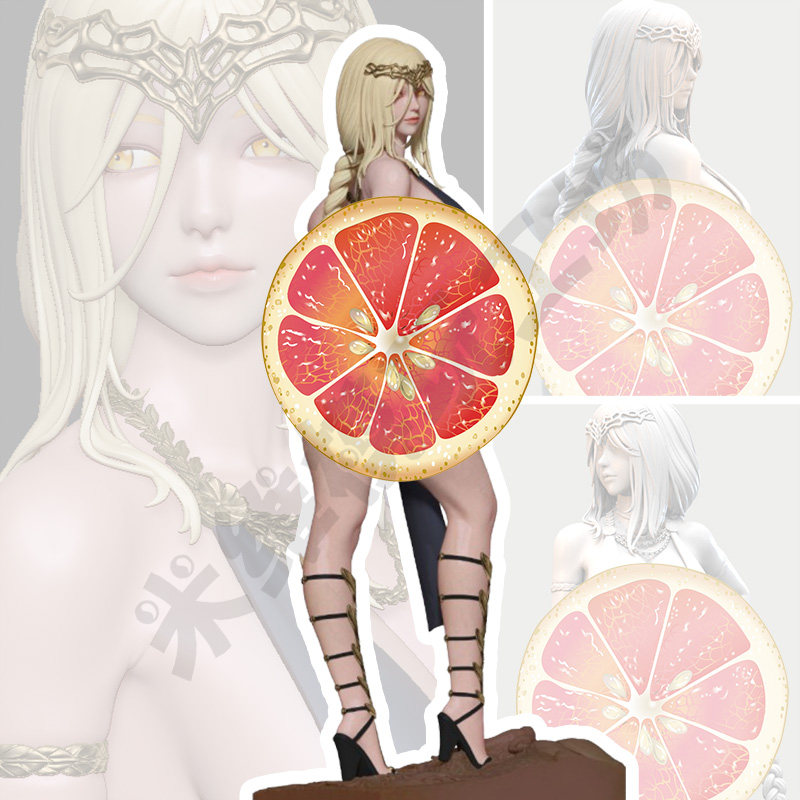 艾尔登法环性感玛莉卡Marika高精度GK手办3D打印[未上色白模]