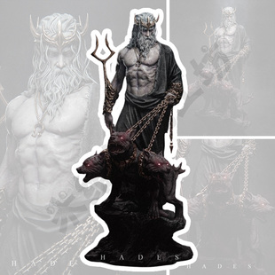 诸神冥神哈迪斯地狱犬场景高精度GK手办3D打印[未上色白模]