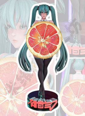 初音未来泳装写实版高精度美少女GK手办3D打印[未上色白模]