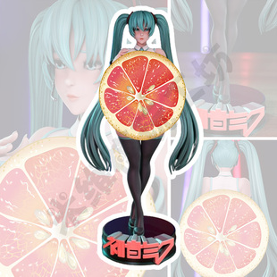 初音未来泳装写实版高精度美少女GK手办3D打印[未上色白模]