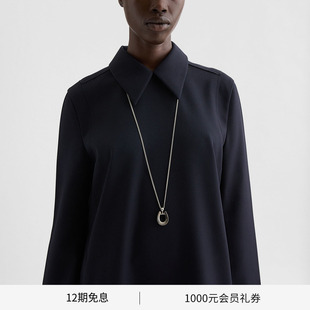 新年礼物 女士 JIL 新品 马蹄形吊坠黄铜项链 SANDER