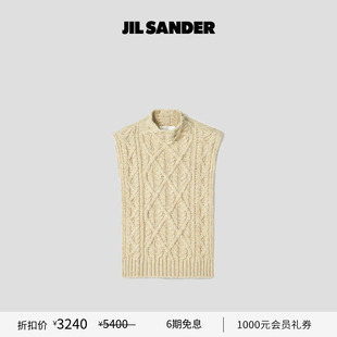 JIL 首降 SANDER 女士 针织披肩 绵羊毛无袖 新品