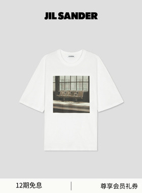 【早春新品】JIL SANDER新品男女同款棉质短袖图案T恤