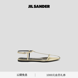 皮革平底绑带凉鞋 女士 SANDER JIL