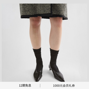 皮革尖头中跟单鞋 JIL 女士 新品 SANDER