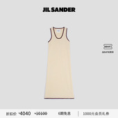 女士 SANDER JIL 棉质针织无袖 连衣裙 甄选折扣