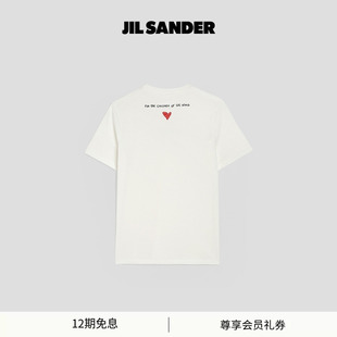 慈善主题棉质短袖 JIL 女士 2025新品 T恤 SANDER
