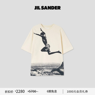 甄选折扣 短袖 JIL 秋冬男士 棉质印花T恤 SANDER