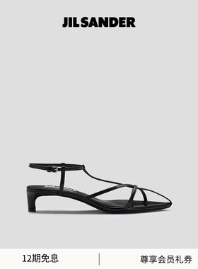 JIL SANDER 2025新品女士 羊皮革绑带凉鞋