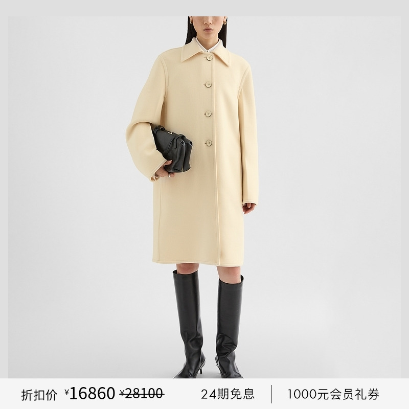 绵羊毛大衣外套JILSANDER