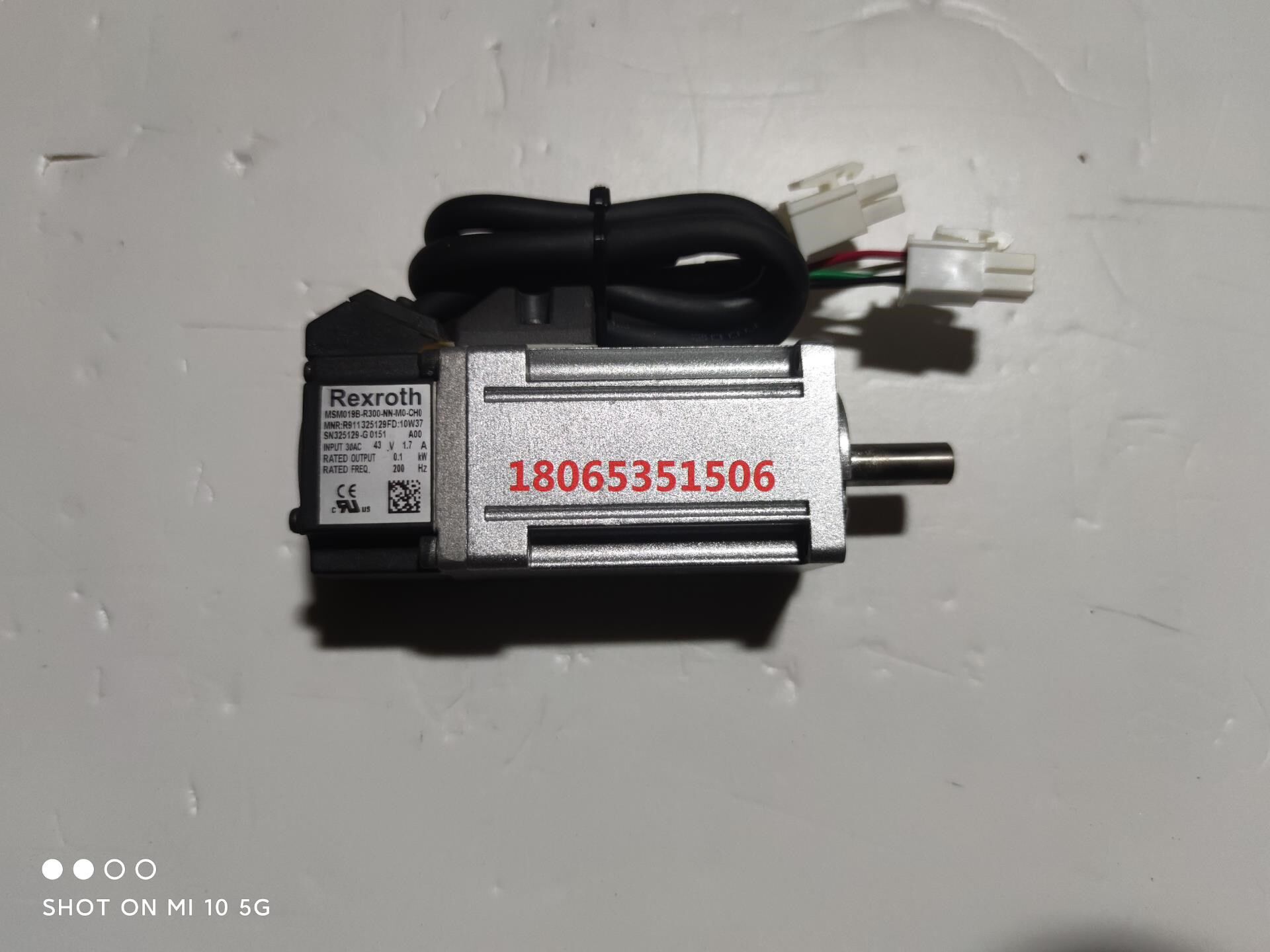 力士乐伺服100W电机MSM019B-R300-NN-M0