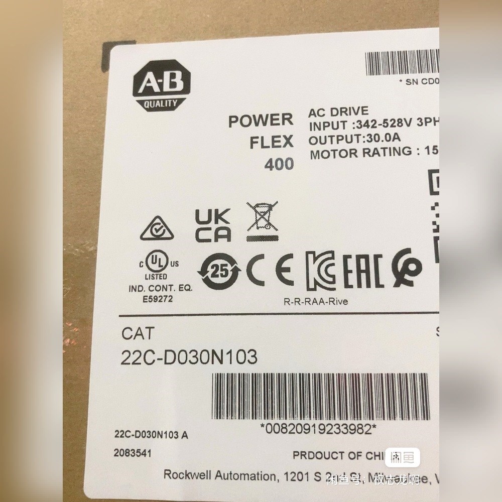 罗克韦尔AB变频器 400系列 22CD030N103