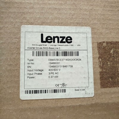 伦茨8400变频器E84AVBCE3714SX0XX3A34 议价