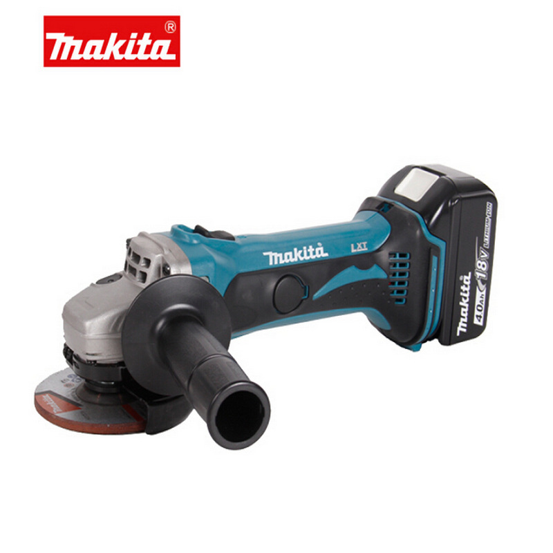 Makita/牧田18V充电式角磨机DGA402SFJ打磨切割机DGA402RME磨光机