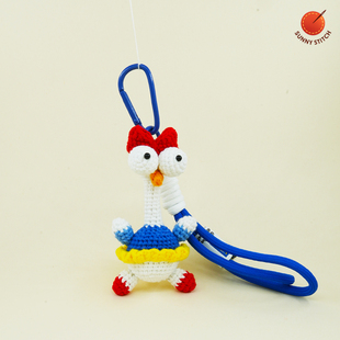 Sunny Stitch可爱大眼咕咕鸡瞪眼鸡包挂件钥匙扣女生版丑萌挂饰