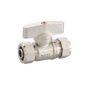 1216铝塑管黄铜球阀1418地暖管热水燃气管配件6分4分转1620开关