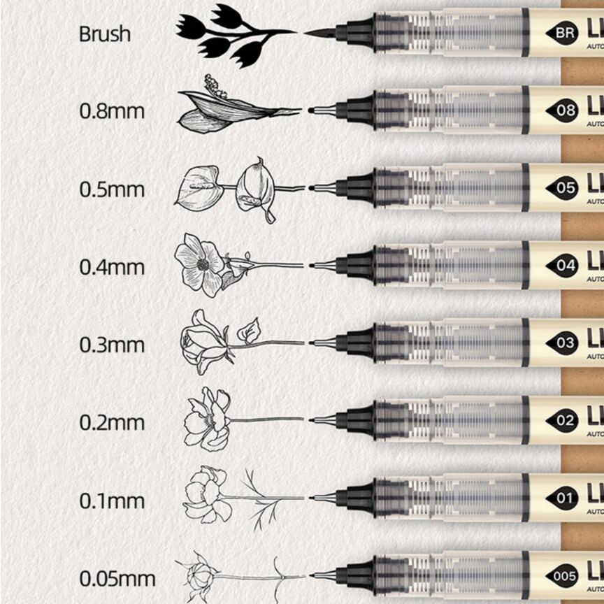 点石自控墨勾线笔速干针管头防水勾线笔手绘学生用漫画描边笔描线,文具电教/文化用品/商务用品,勾线笔,淘宝优惠券,粉丝福利购,淘宝优惠卷