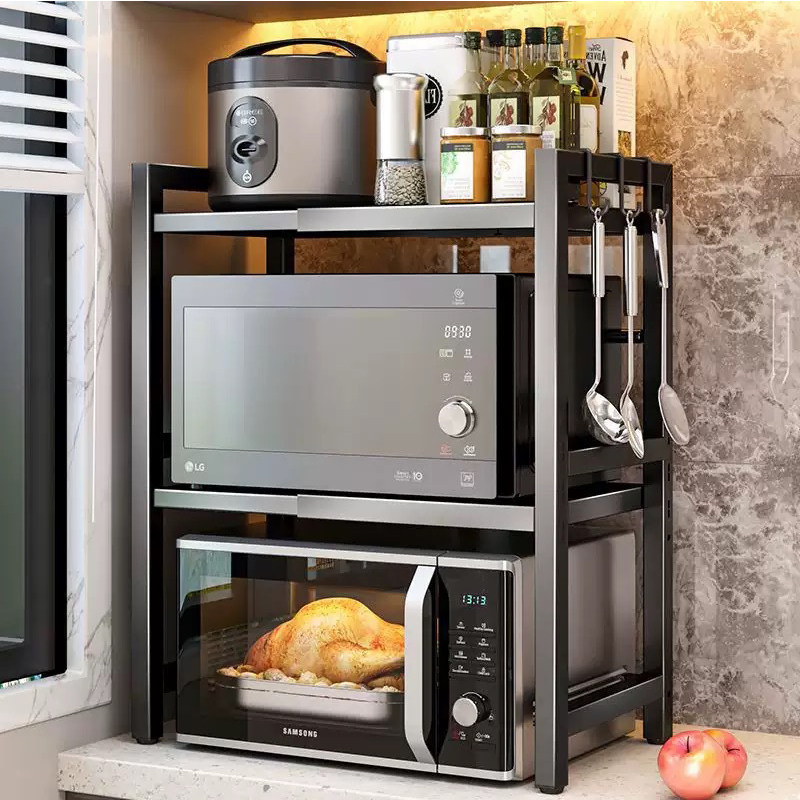 厨房微波炉置物架电饭锅煲收纳架子台面烤箱支架省空间省空间神器,厨房/烹饪用具,微波炉置物架,淘宝优惠券,粉丝福利购,淘宝优惠卷