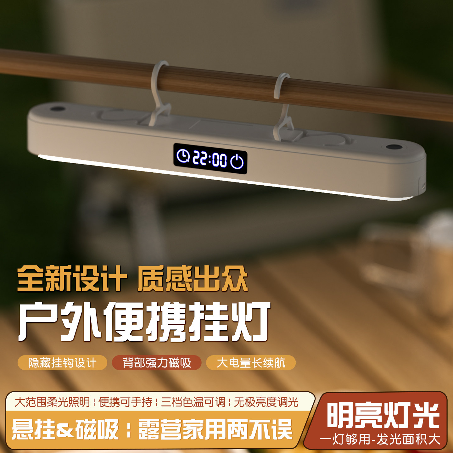 户外便携露营充电帐篷灯照明灯泡超长续航挂灯应急磁吸超亮野营灯