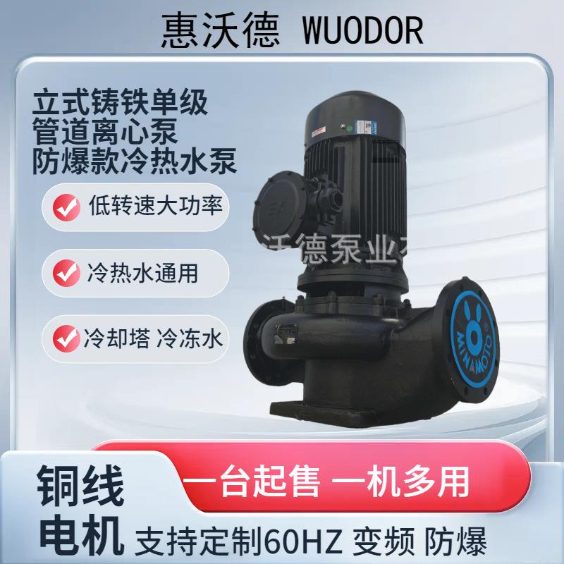 供应30KW冷冻循环泵GDX250-20空调补水泵DN250立式单级离心泵