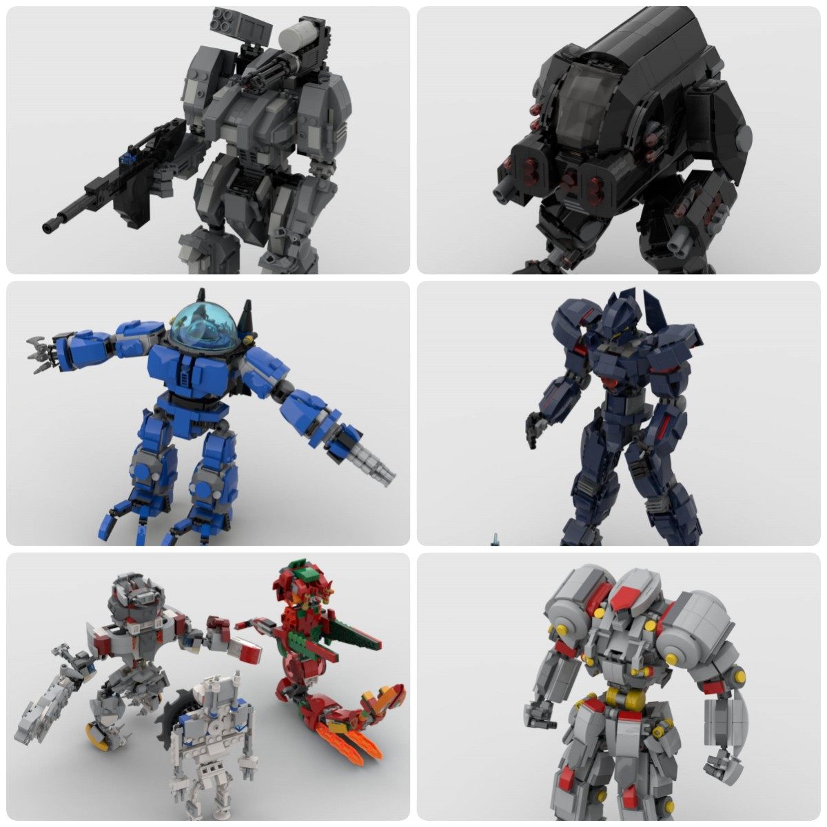 定制积木吉卜赛复仇者机器人歌利亚武装机器人泰坦机械师机器护甲