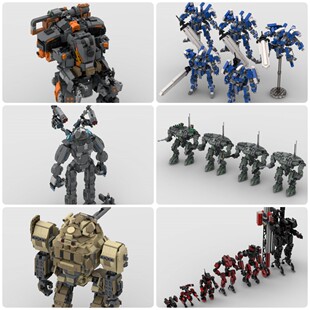 定制积木玩具MBM机器人合辑sword glast机甲梦想军队歼灭者机器人