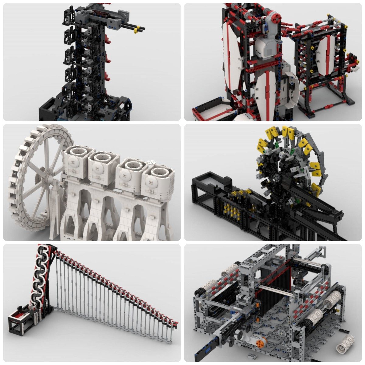 定制积木水动力发动机摆线针轮传动机织布机双蛇机器斗轮塔电梯