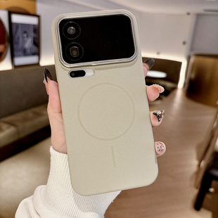 适用小米17 Max手机保护壳套15Ultra磨砂抗指纹PC硬壳14pro磁吸充电13U极简红米K80简约黑棕纯色轻薄Case Pro